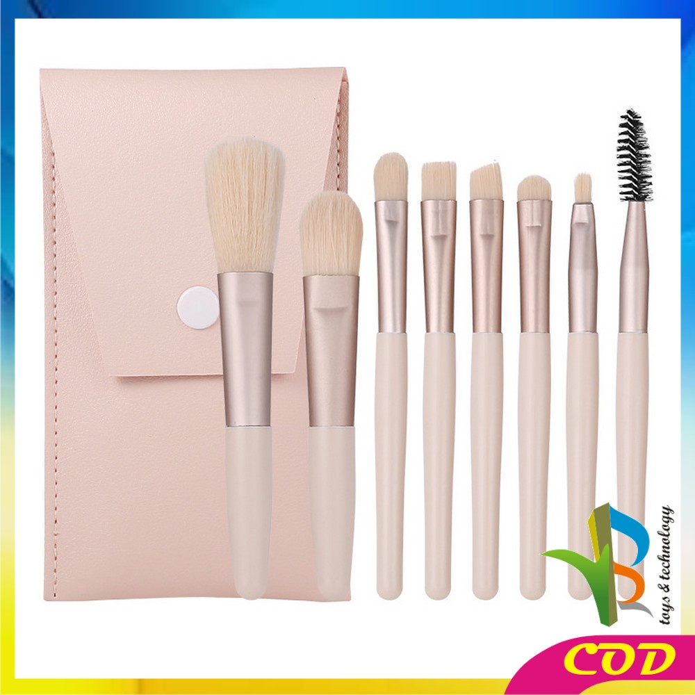 RB-K93 K94 Kuas Make Up Set 8pcs Set Mini Travel Brush Make Up Set Cosmetic / Set Kuas Make Up / Beauty Tools