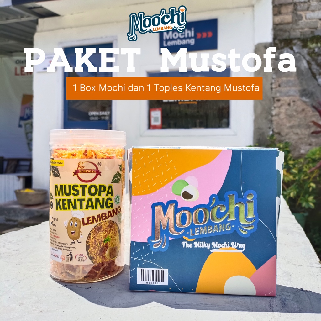PaHE | 1 Toples Kentang Mustopha dan 1 Box Mochi Lembang | Hampers Bandung | Paket Makanan | Paket Makanan Bandung | Oleh Oleh Bandung | Jajanan Khas