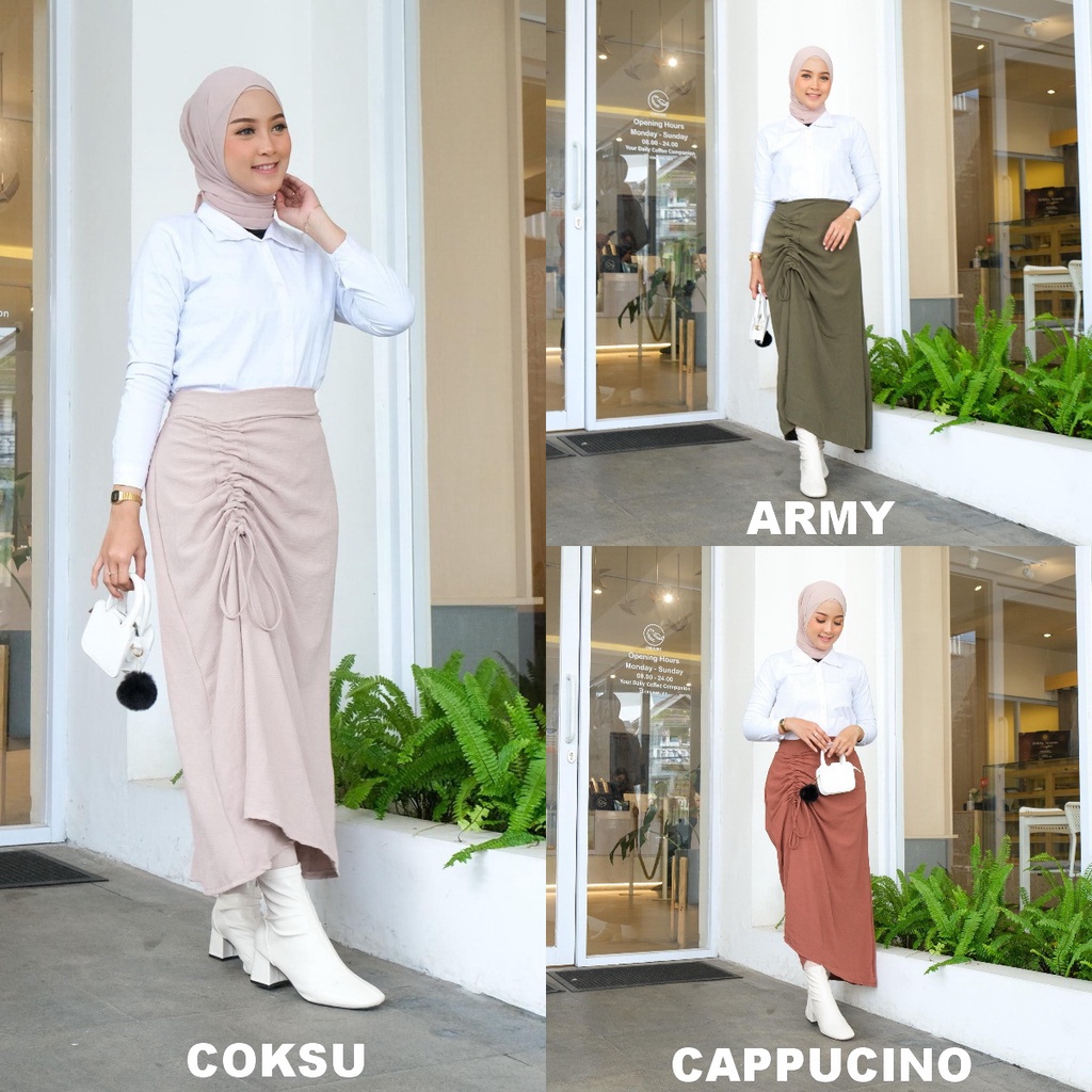 Rok Serut Crinkle Airflow Premium