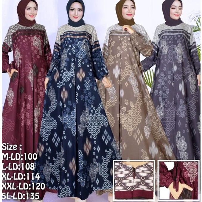GAMIS MOTIF/ MAXMARA LUX/ TERBARU/ KEKINIAN 2021/ GAMIS/ LEBARAN/ 16