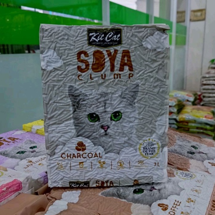 Pasir Tofu Kit Cat Soya Charcoal 7lt