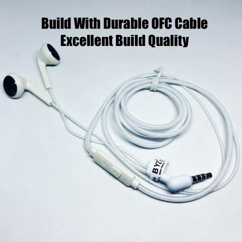 BYZ HiFi Earphone Natural Balance Sound Clarity Headset With HD Mic