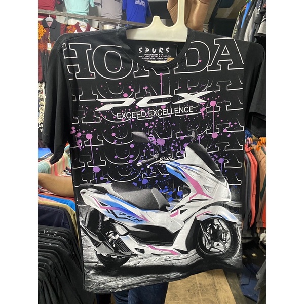 KAOS TSHIRT HONDA PCX HITAM SIZE L