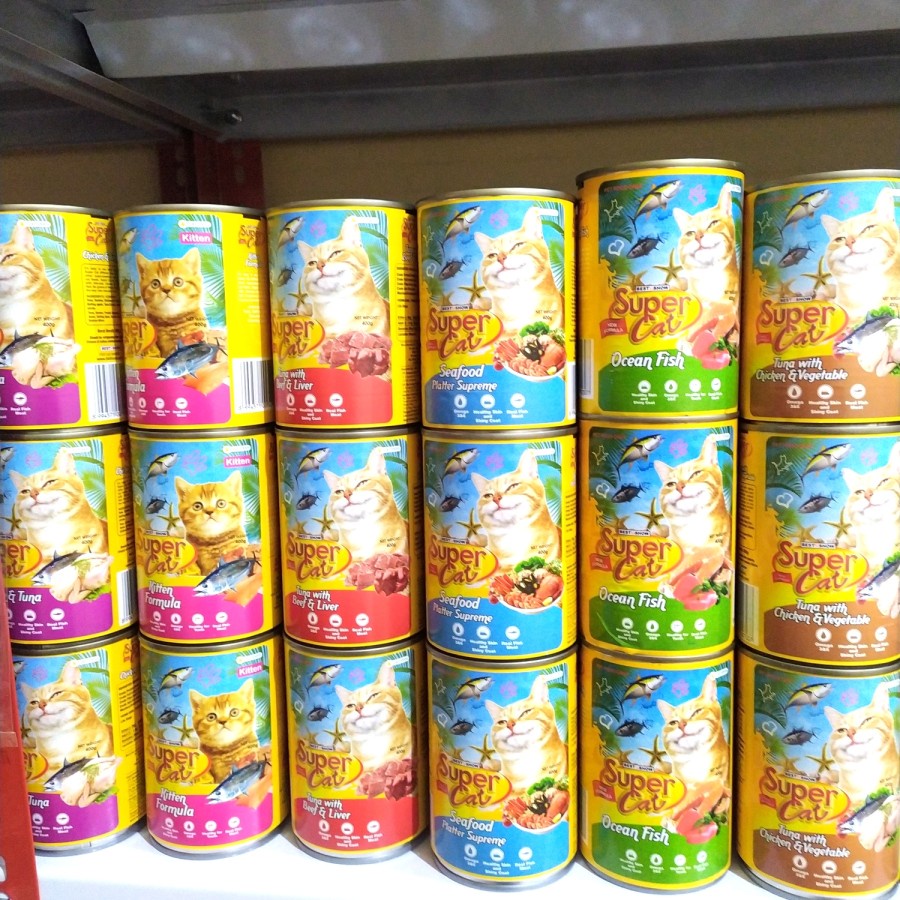 Supercat Kaleng Wet Cat Food 400g Baby Kitten Tuna