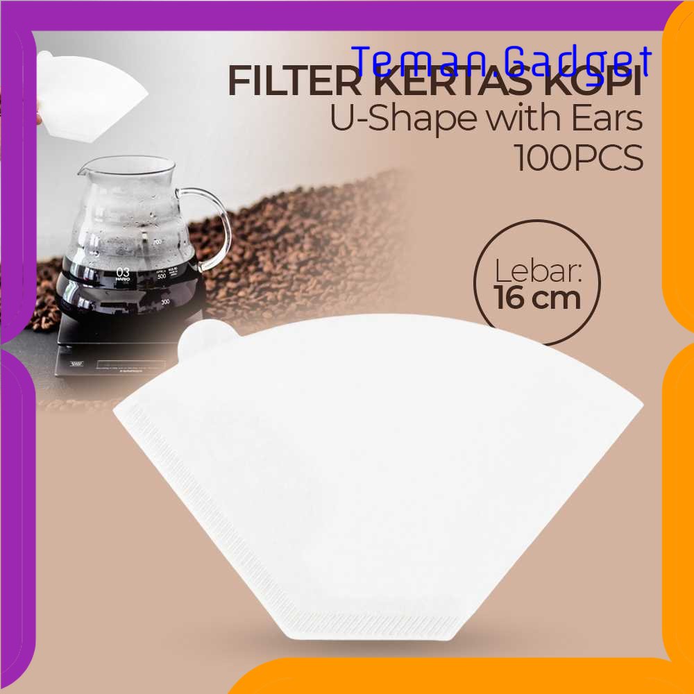 TG - DPR Miss Rose Filter Saringan Kertas Kopi U-Shape with Ears 100 PCS - U102
