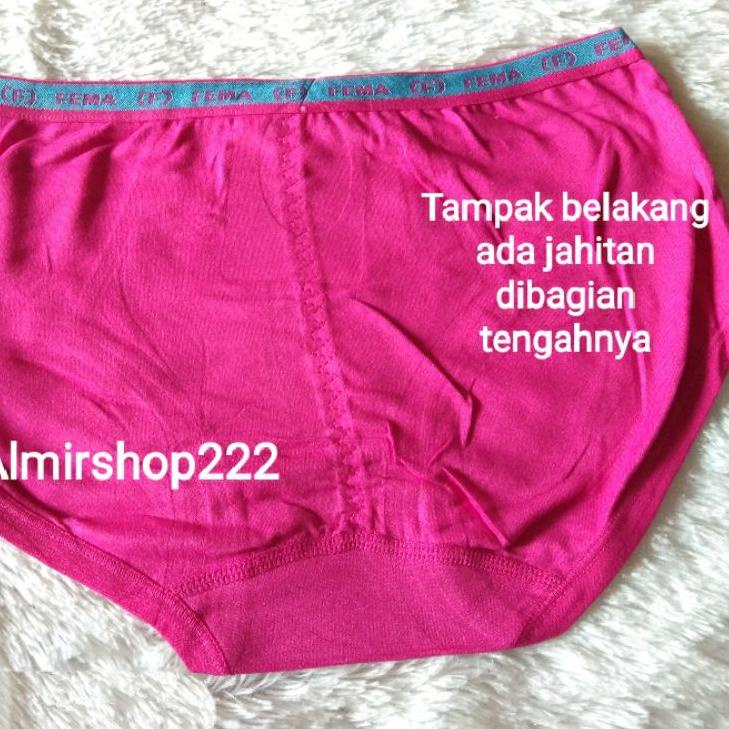 ㅸ 6 Pcs Celana Dalam FEMA Super Soft Nyaman/CD Fema Grosir/CD Murah Fema る