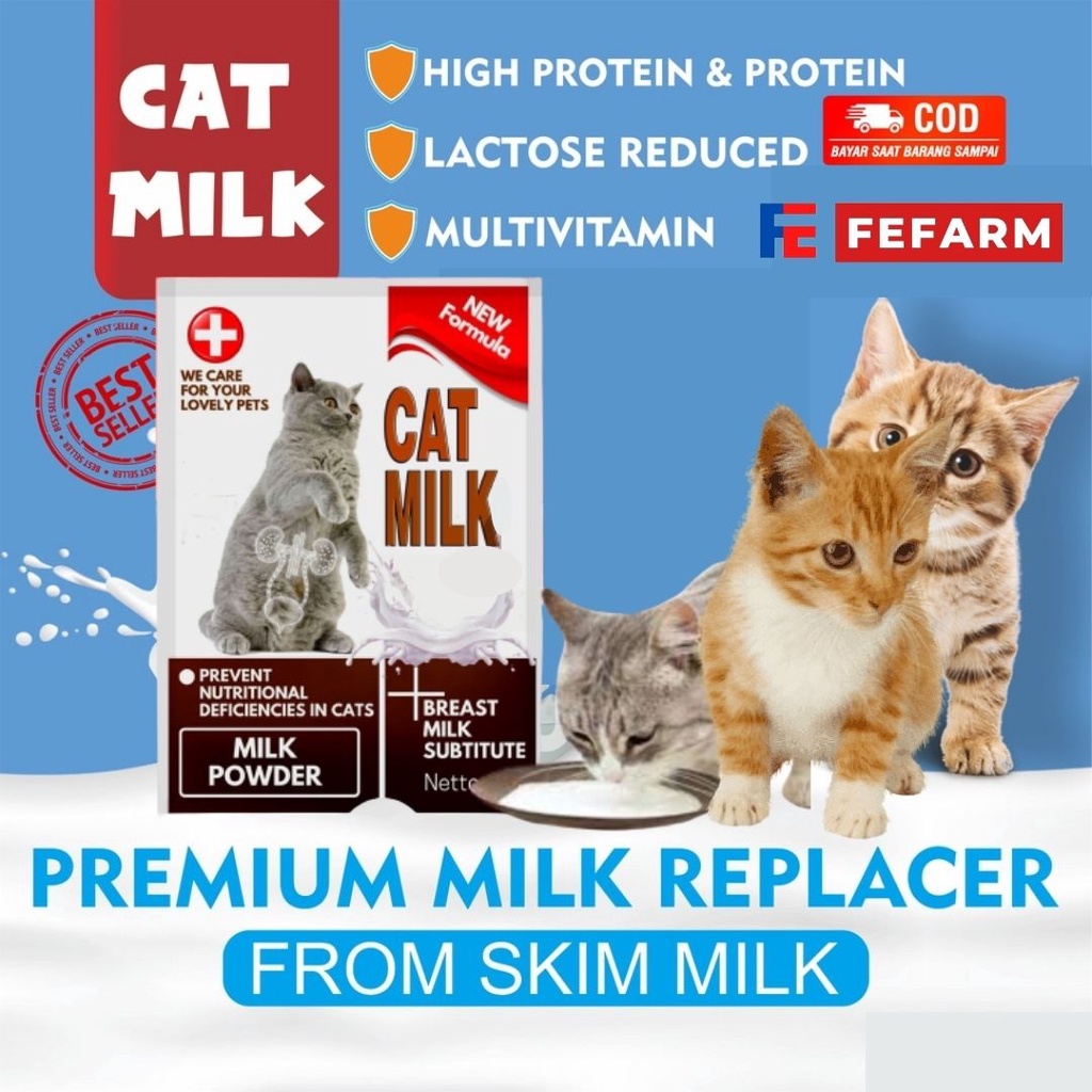 Cat Milk Susu Kitten Anak Kucing Sachet  20gram FEFARM