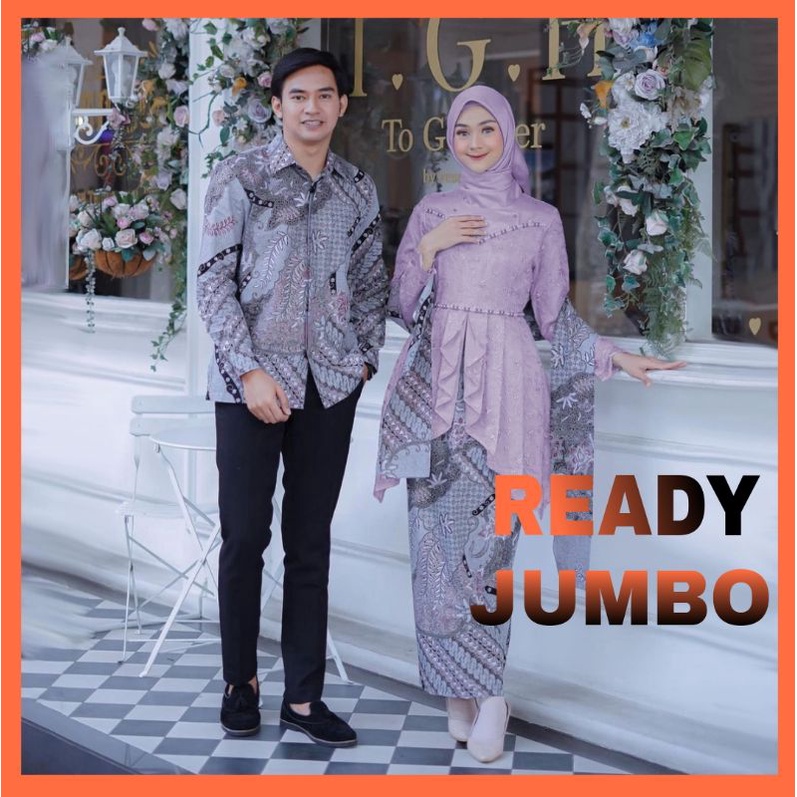 BATIK Kebaya Couple Zefania Tulle Mutiara Berpayet Cantik / Couple Kebaya Wisuda/ Couple Tunangan/ BatikProduk terbaru Couple kebaya modern Set kebaya kondangan termurah Kebaya wisuda kekinian kebaya remaja dewasa paling hits