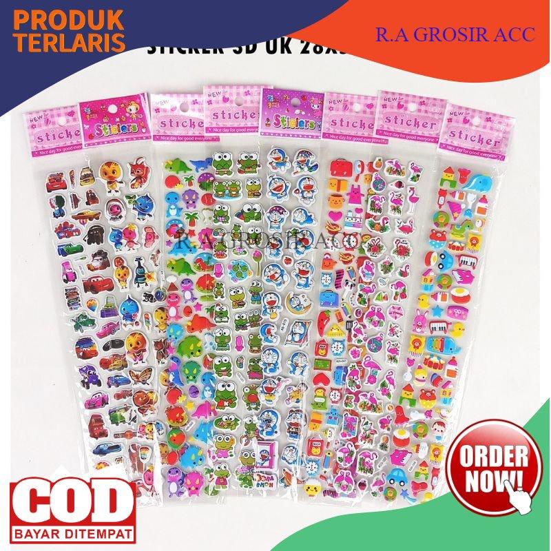 

20pc STIKER ANAK 3D TIMBUL