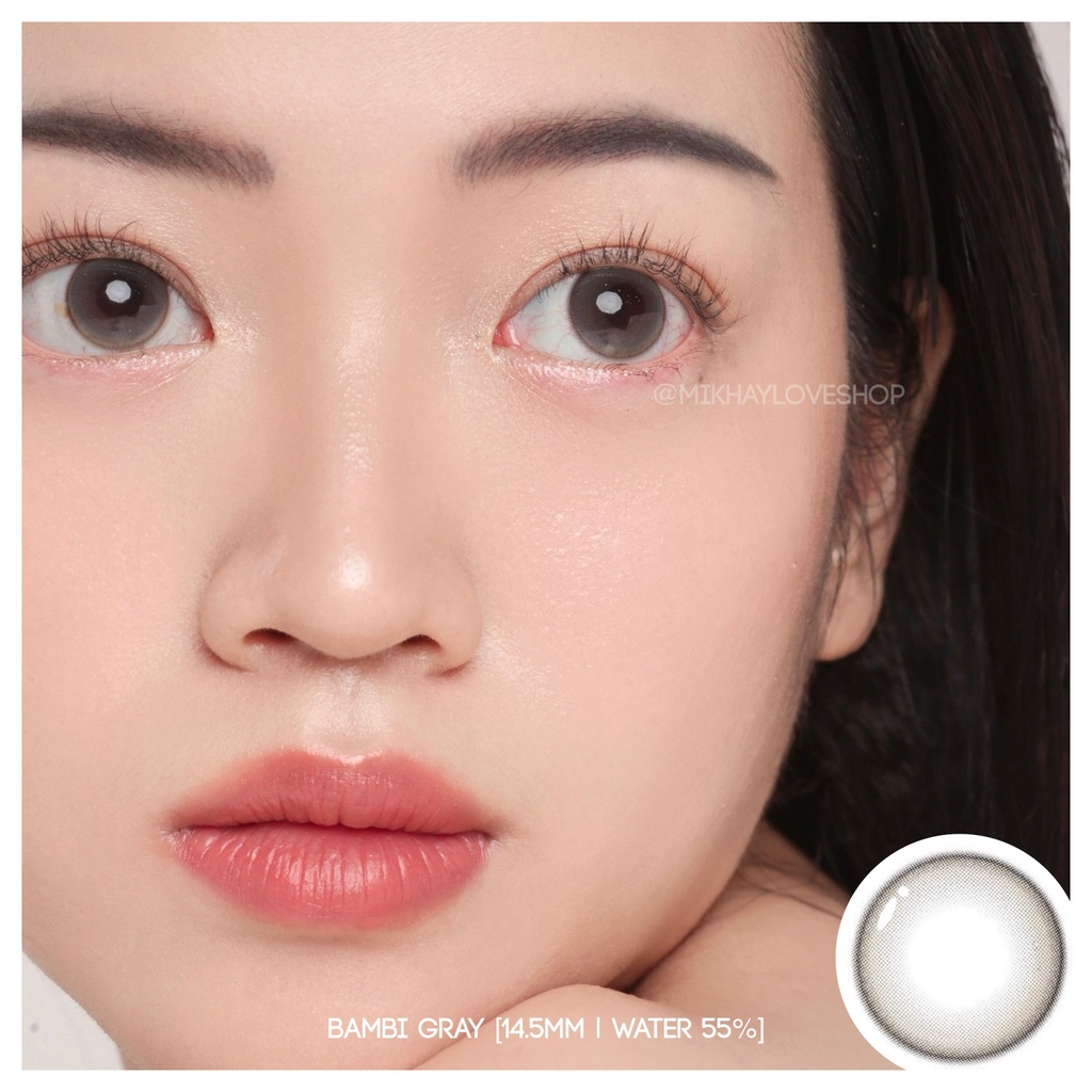 MIKHAYLOVESHOP Softlens Bambi Gray (Grey) | Kittykawaii