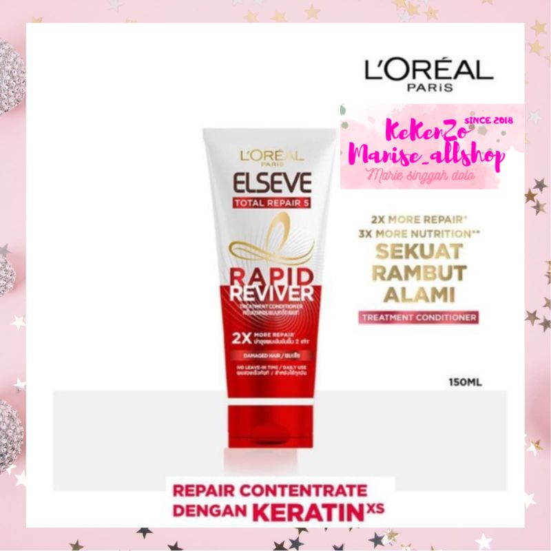 LOREAL PARIS ELSEVE TOTAL REPAIR RAPID REVIVER TREATMENT CONDITIONER