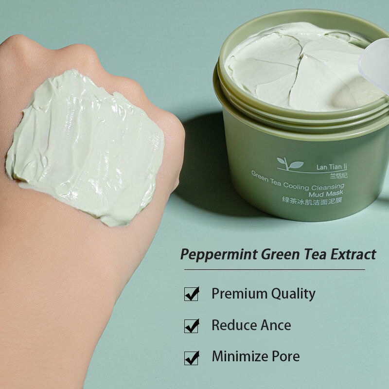 Maigoole Green Tea Clay Mask Masker Wajah Green Tea Pore Clean Clay Mask - 100gr-3