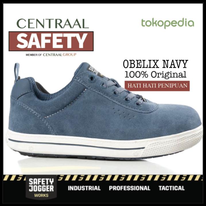 Promo Sepatu Safety Jogger Obelix Navy