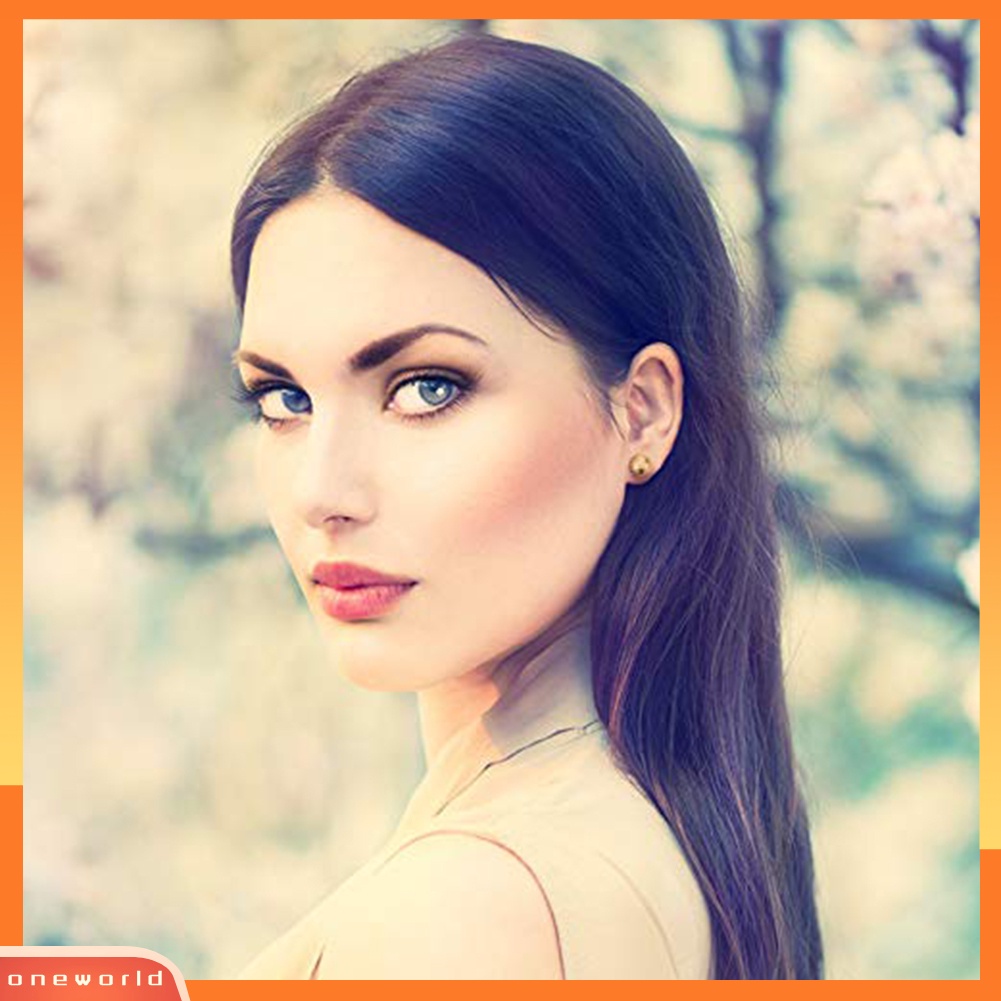 [WONE] 30pasang Wanita Hati Segitiga Mutiara Imitasi Berlian Imitasi Stud Earrings Set Perhiasan