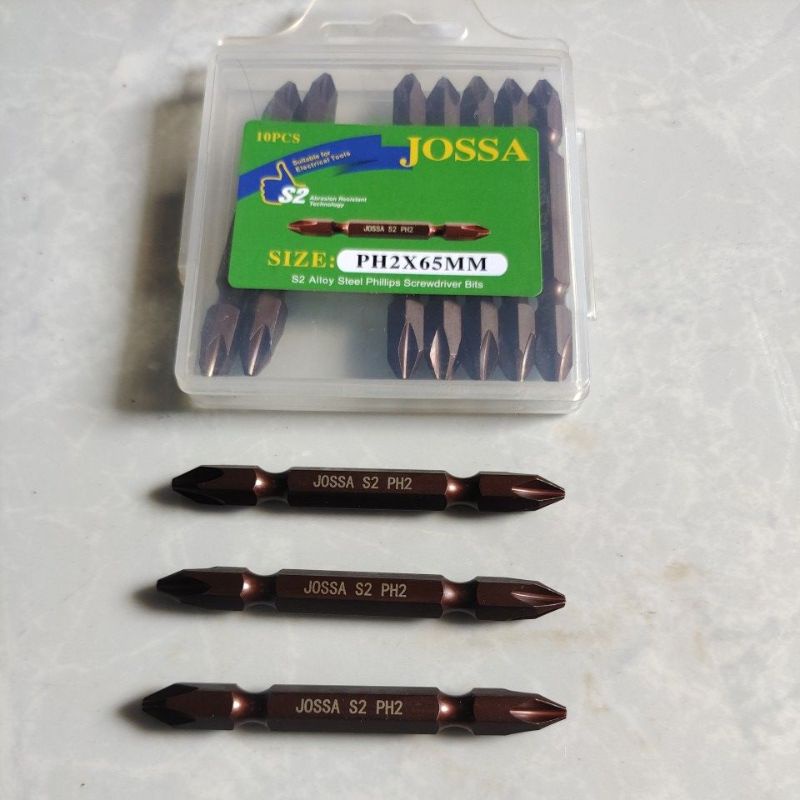 JOSSA Mata obeng gipsum heavy duty 2x65 / JOSSA screwdriver bits 2x65 heavy duty