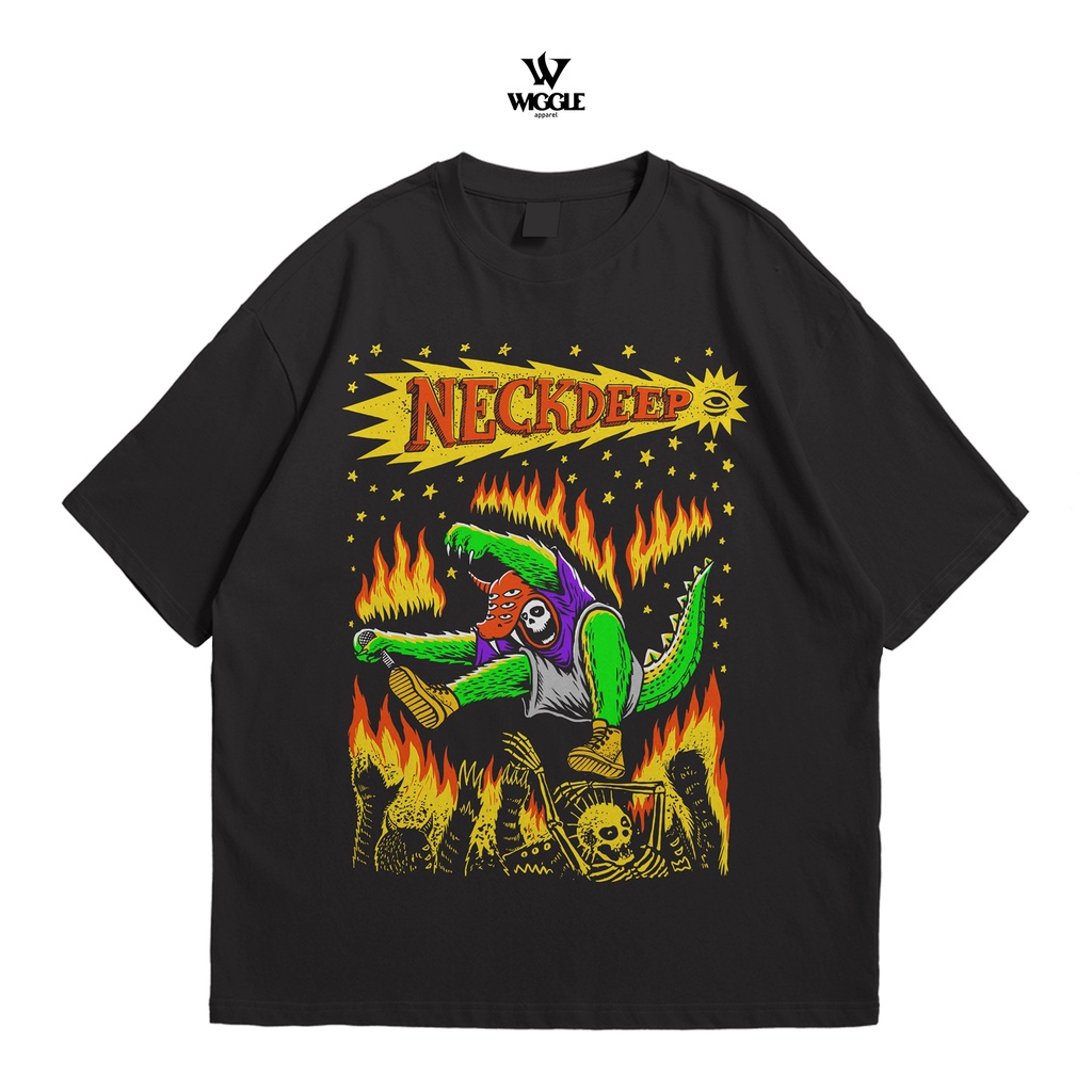 Wiggle | Kaos Oversize - Neckdeep | Streetwear Apparel Tshirt