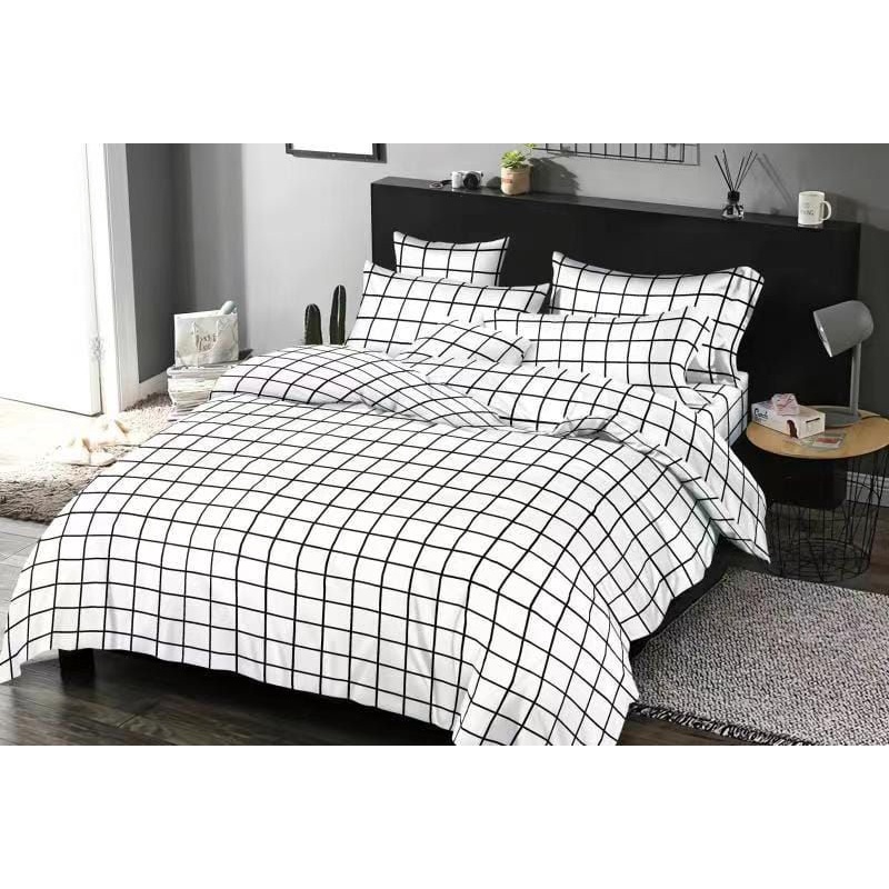 BAHAN KAIN SPREI GORDEN BEDCOVER MICROTEX AESTHETIC / estetik / interior square motif