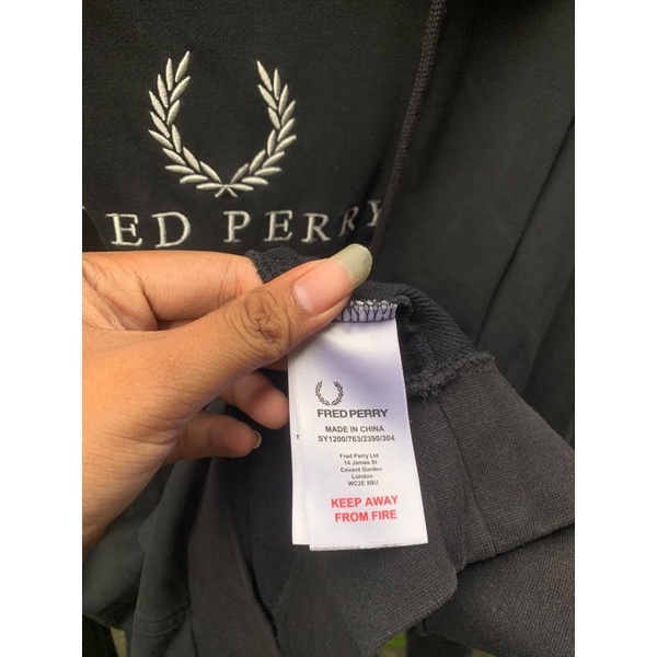 hoodie fred perry