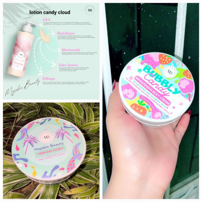 PAKET GLOWING BASIC BODYCARE PEMUTIH MAJABIN BEAUTY BLEACHING, LULUR, LOTION