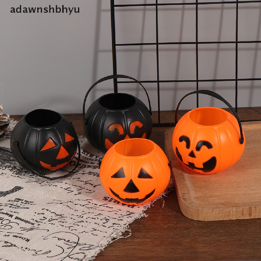 Adawnshbhyu Halloween Party Props Plastik Labu Bucket Dekorasi Halloween Dekorasi ID