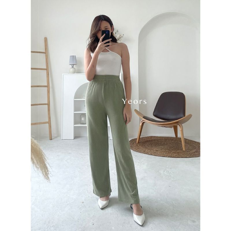 Celana Murah Berkualitas Kulot Knit Premium-Long Kulot Meera pants-korean