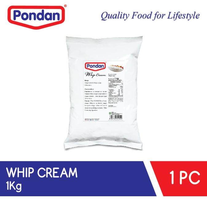 

TERMURAH Pondan Whip Cream (bulky) /TEPUNG PANIR/TEPUNG TERIGU/TEPUNG ROTI/TEPUNG KETAN HITAM/TEPUNG MAIZENA