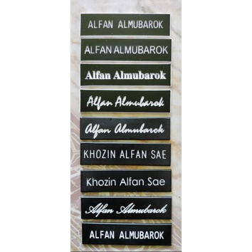 NAMA GRAFIR UKIR AKRILIK/NAMA DADA AKRILIK/PAPAN NAMA-PENITI