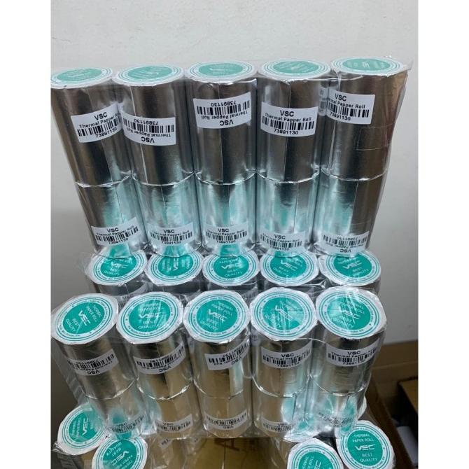 

KERTAS STRUK THERMAL PAPER / POS MOBILE PRINTER - EDC VSC 58X40MM -13