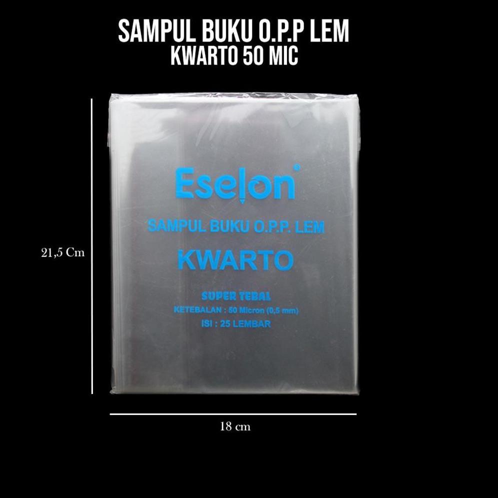 

♬ Sampul buku Eselon OPP Kuarto 50 micron / Sampul Eselon レ