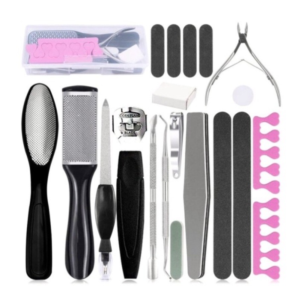

Dijual Alat Perawatan Kaki Manicure Pedicure Profesional Set 20 in 1 - Black Murah