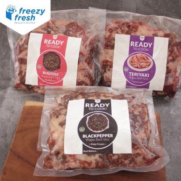 

Marinated Wagyu Beef Slice / Daging Wagyu Slice 500gr by Mafia Daging