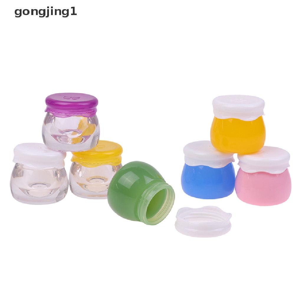 Ggg 1Pc Toples Selai Akrilik Transparan Botol Krim Wajah Wadah Bumbu Portable ID