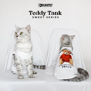 baju kucing anjing kelinci monyet lucu murah  aksesoris hewan kecil - TEDDY TANK SWEET STYLE SERIES