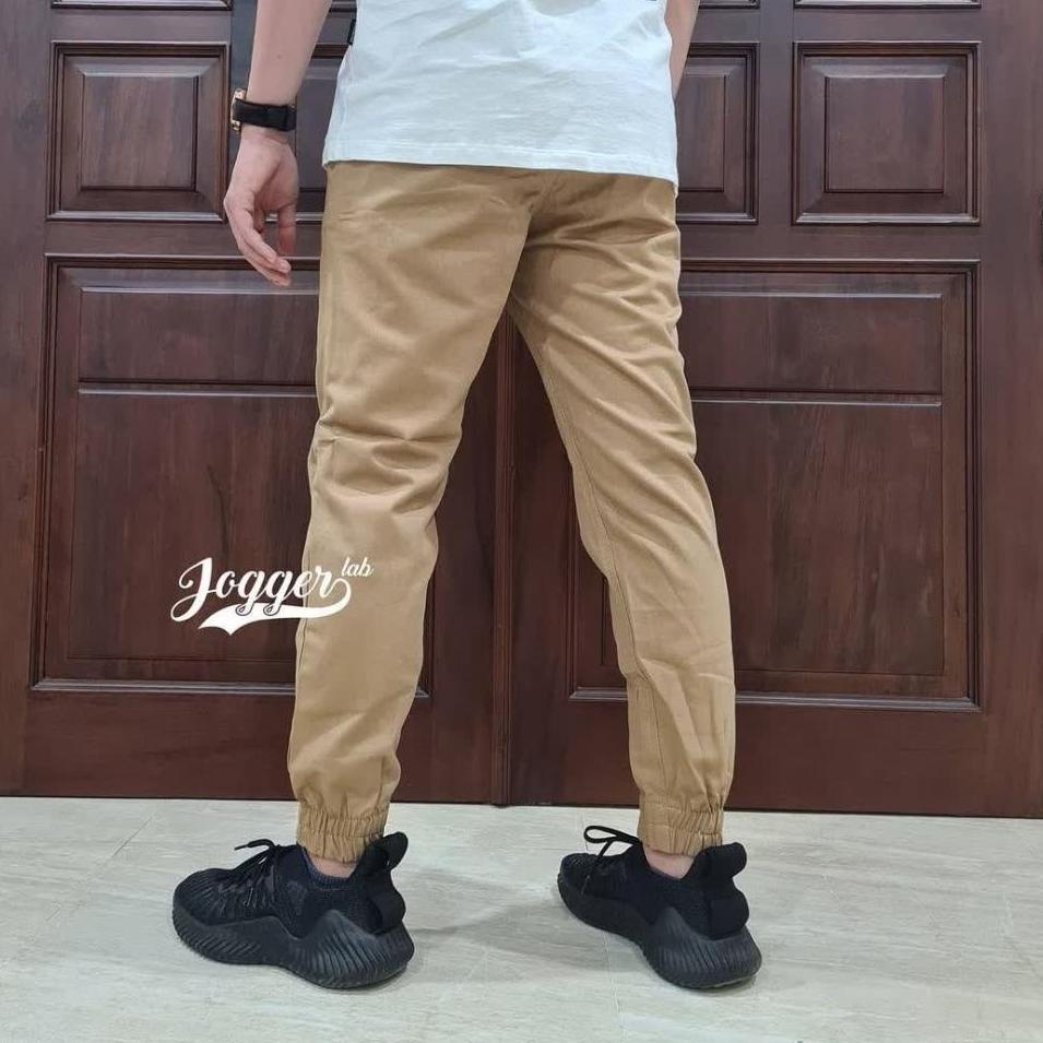 [Coklat] Celana Panjang Jogger Chinos Pria Wanita (Unisex) Premium Terbaru (KODE 6253)