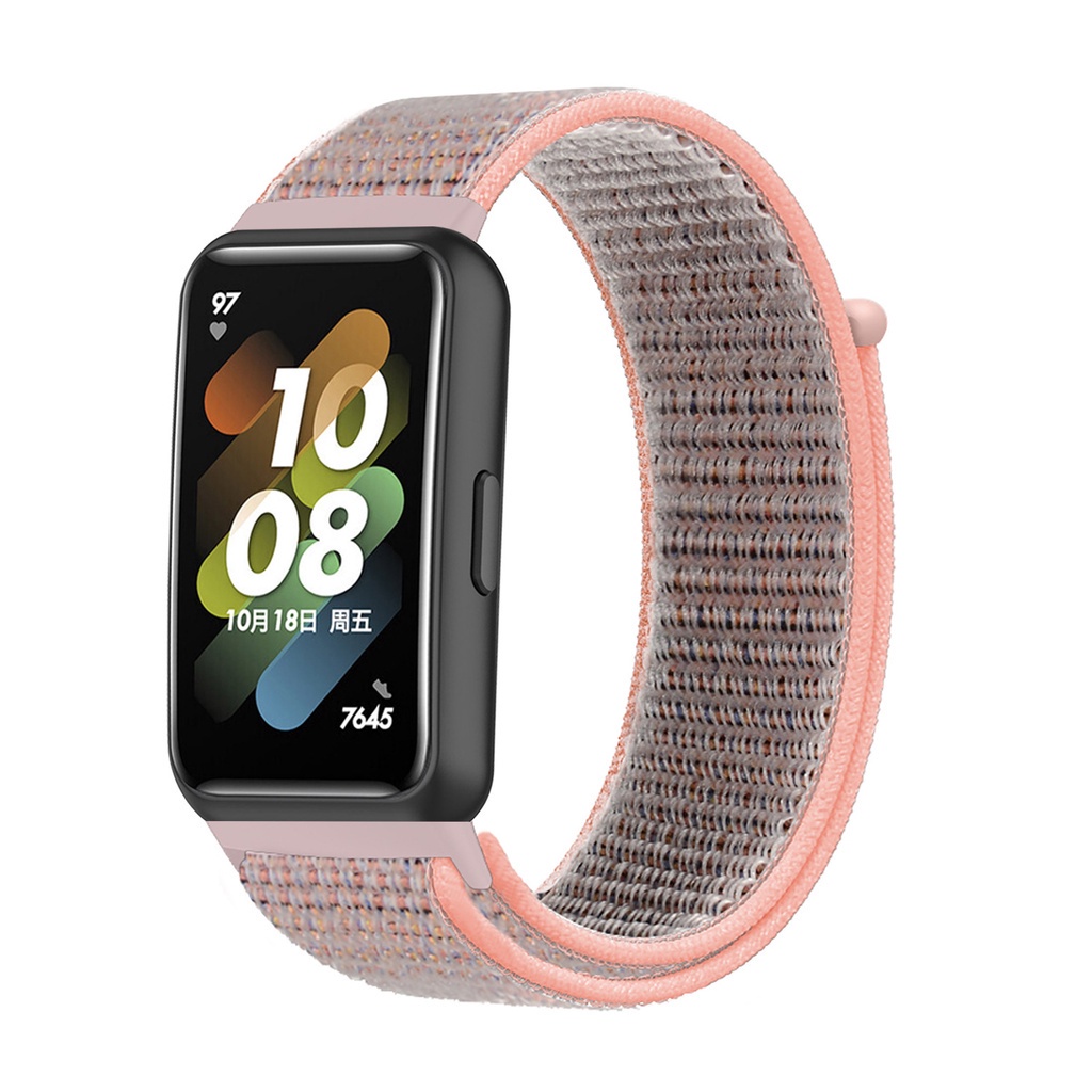 Huawei Band 7 Strap bahan nilon untuk Huawei Band Velcro Adjustable Strap