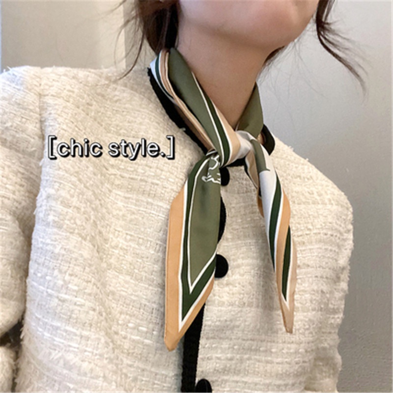 (Hello Girl)F178 Syal Lebar/Scarf/Ikat Rambut Wanita/Syal Multifungsi Elegan Import
