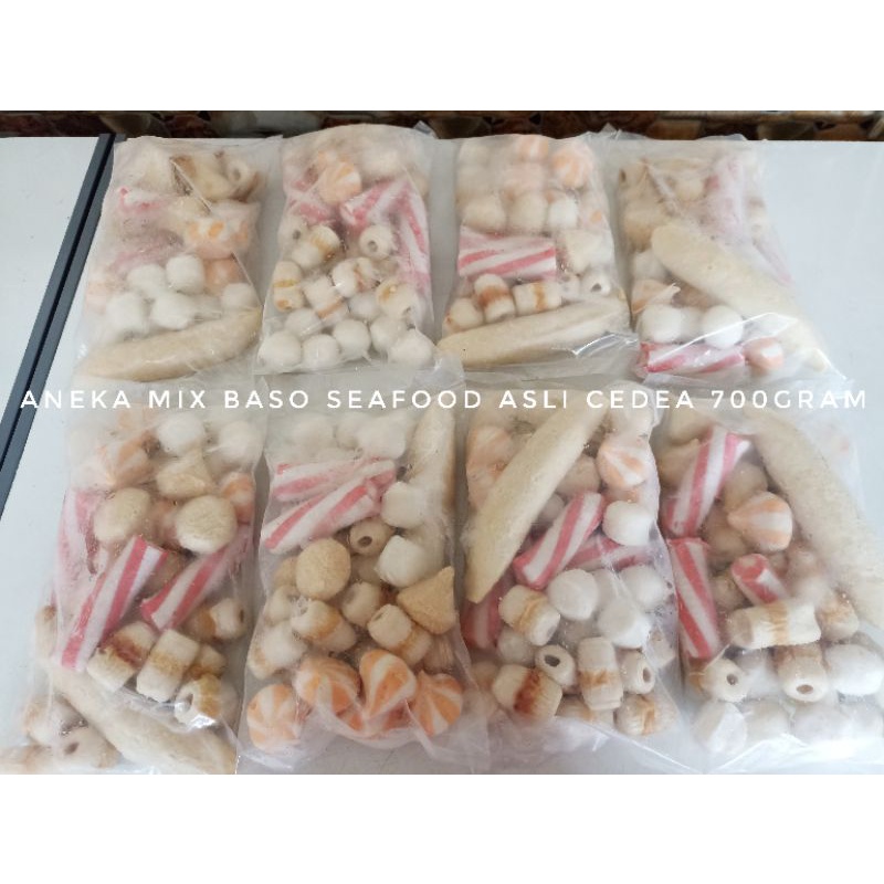 

ANEKA MIX BASO SEAFOOD ASLI CEDEA 700GRAM