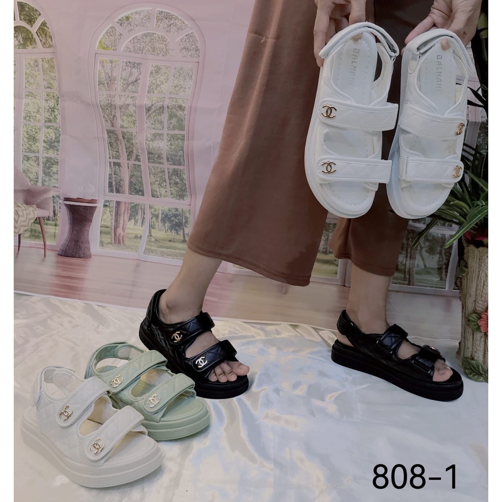 808-1 sandal tali wanita kekinian balnani import