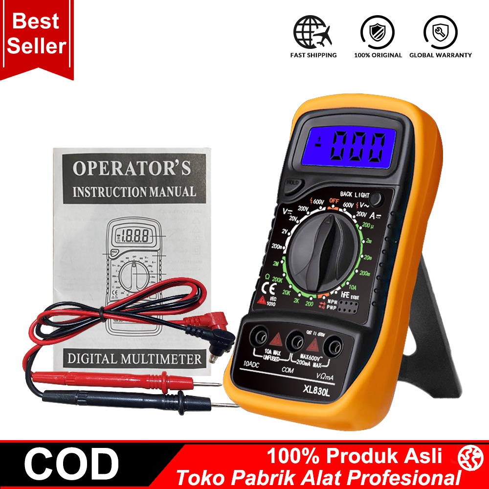 avo meter digital,Portable LCD Digital Multimeter XL830L Voltmeter Ammeter Ohmmeter Mesin Uji Tegangan Arus,LAYAR BESAR Mini Digital Multimeter XL830L AC/DC Voltage Tester,New Digital Multimeter Xl830l High Precision Digital Display,multi tester,avo meter