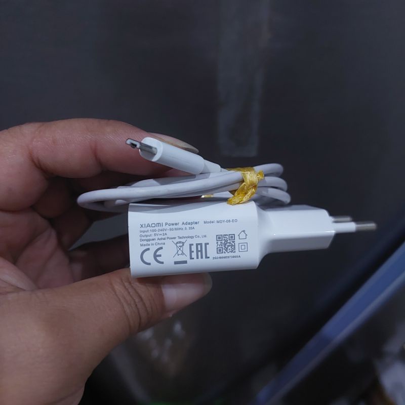 Charger xiaomi 10w EO bawaan redmi 5 5a Dll kabel micro usb ori bekas