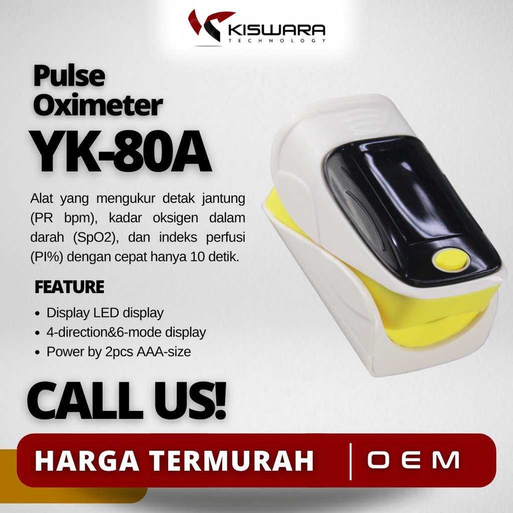 Oximeter Fingertip Pulse Oxymeter Yonker YK-80A