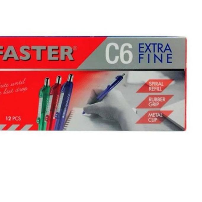 

Terjangkau - Pulpen Faster C6 Cetek Extra Fine (1 Lusin)