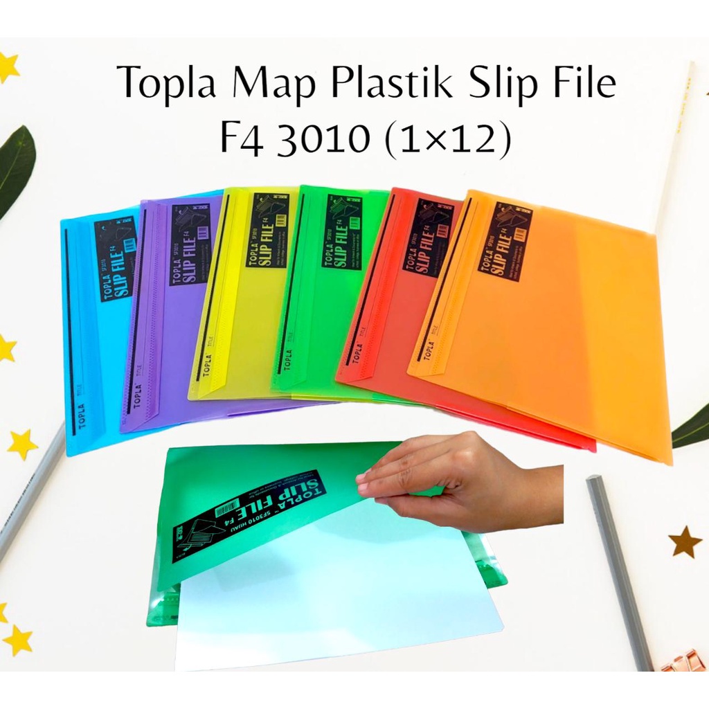

Map Plastik Slip File F4 Transparan