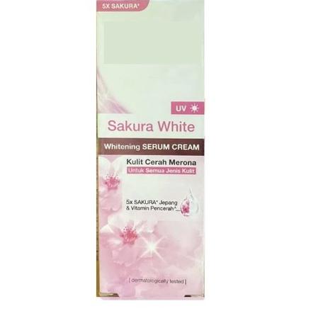 Dijamin puas--Garnier Sakura White Day Serum Cream SPF21 20 ml / UV