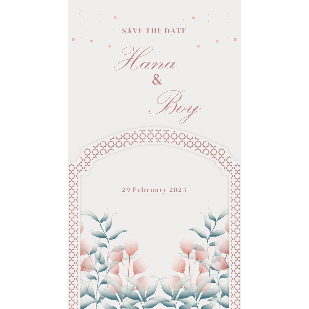 PREMIUM DESIGN Video Undangan Nikah - Undangan Nikah Digital - Floral Islami #3