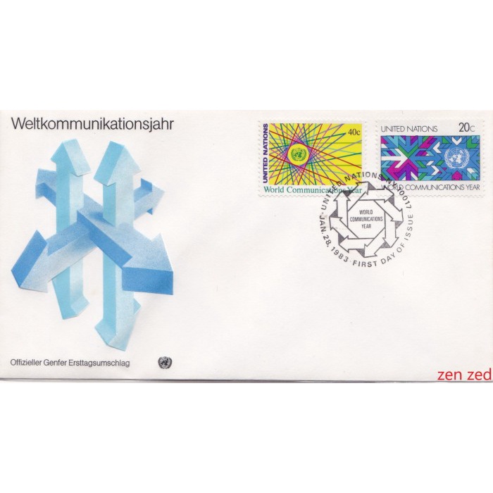

A350 Perangko United Nations FDC 1983 World Communications Year 1 Pcs