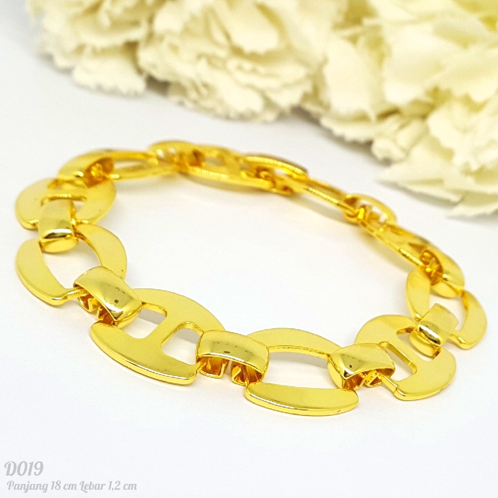 PGX Gelang Tangan Xuping Wanita Perhiasan Lapis Emas 24K Aksesoris Wanita - D019