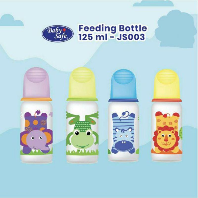 Baby Safe Wide Neck Milk Flow System Bottle / Botol Susu Leher Tebal / Botol Susu Handle