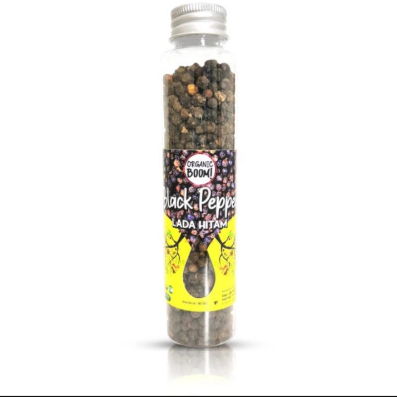 

Black Pepper Whole 50g - Organic Boom! - Lada Hitam Utuh Murni Praktis