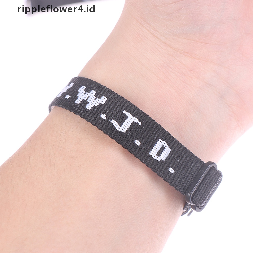 {rippleflower4.id} 4pcs Gelang WWJD Gelang Religi Gelang Apa Yang Akan Yesus Lakukan Gelang Alkitab~